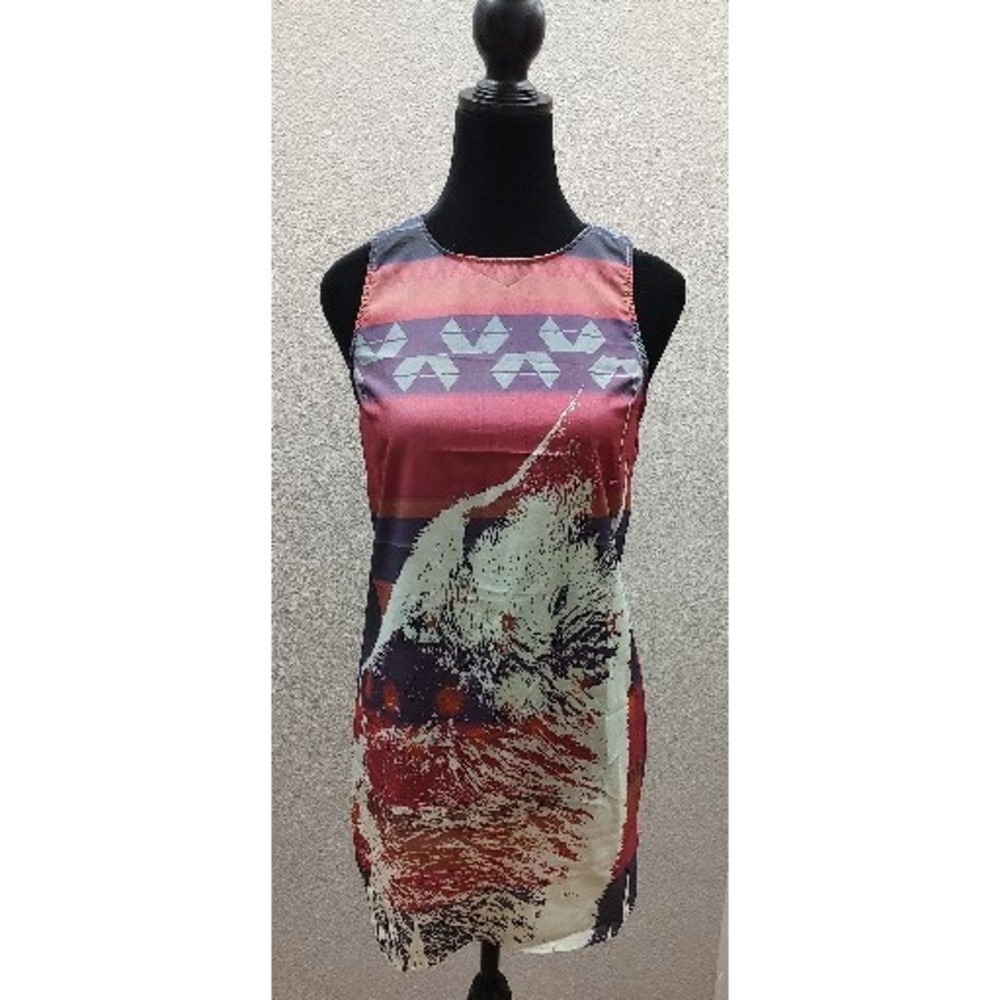 Sparkle & Fade Urban Outfitters Sleeveless Wolf Tribal Pattern Dress Size XS A11